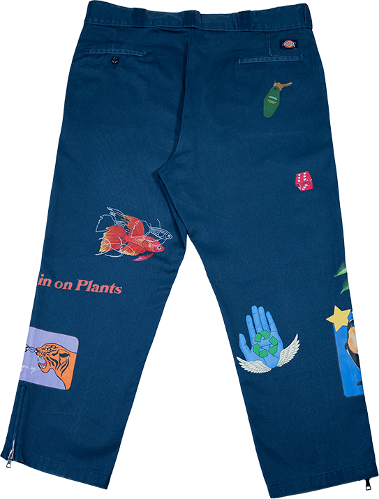 ¼ Zip Rework Pants #34 (39/28) – THIS IS YOUR BRAIN ON PLANTS