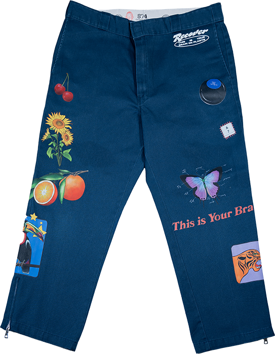 ¼ Zip Rework Pants #34 (39/28) – THIS IS YOUR BRAIN ON PLANTS